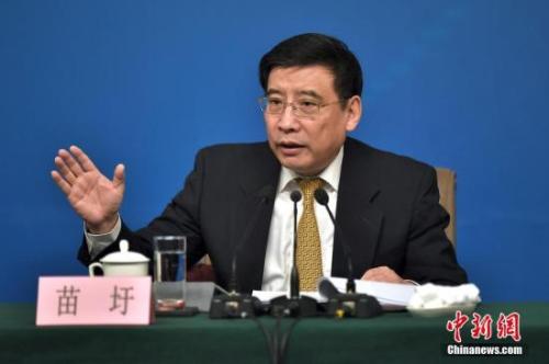資料圖：苗圩。<a target='_blank' href='http://www.chinanews.com/'>中新社</a>記者金碩攝