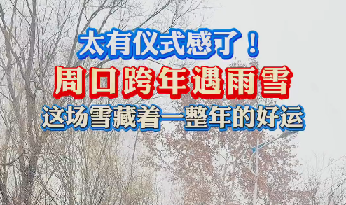 太有儀式感了！周口跨年遇雨雪 這場(chǎng)雪藏著一整年的好運(yùn)
